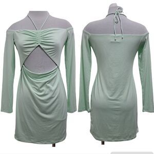 Princess Polly Sexy Cut Out Taylor Mini Dress Pistachio Size 12